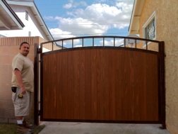 Wooden Driveway Gate Bellflower