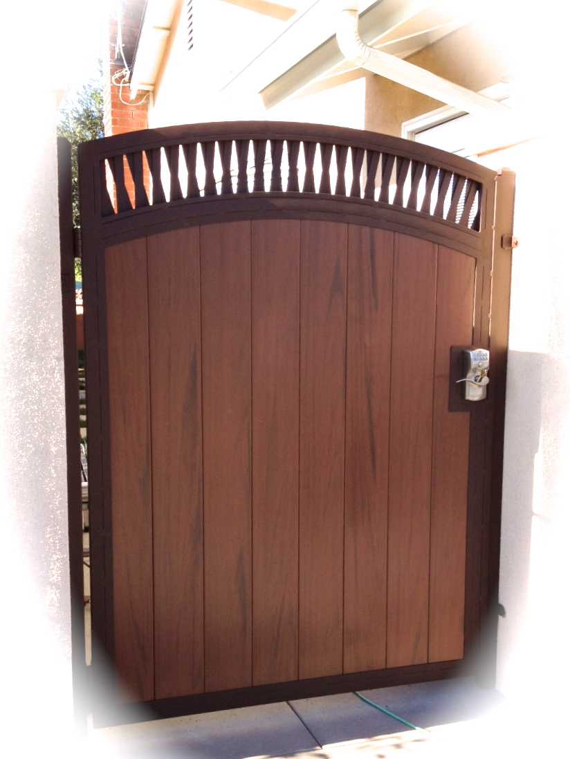 Combination Gates Lakewood - Steel Framed Wood Gates Lakewood