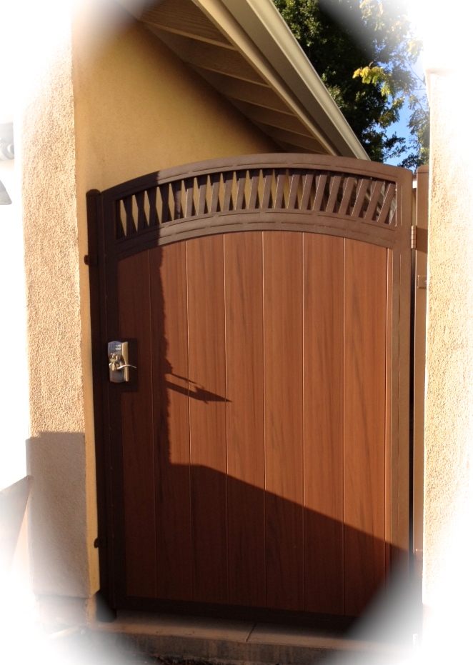 Combination Gates Lakewood - Steel Framed Wood Gates Lakewood